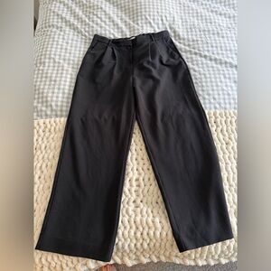 Abercrombie Black Sloane Tailored Wide Leg Pant